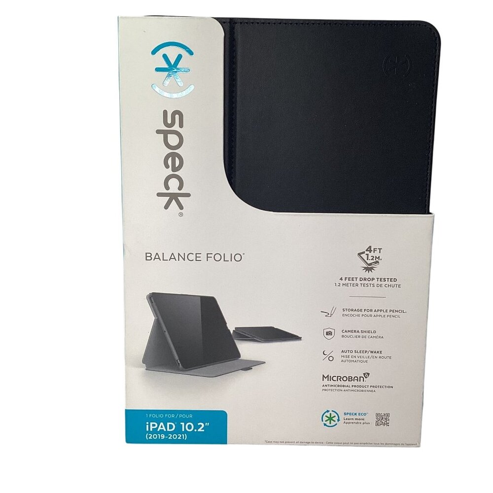 Speck Certified Balance Folio fits iPad 10.2" Microban Brand New in Box